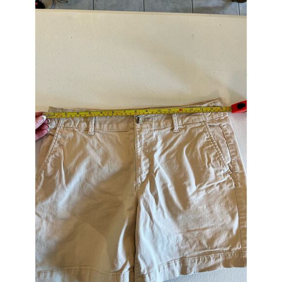 LOFT The Washed Twill Short 6" Womens Size 6 Beige Cotton Spandex Casual - Picture 5 of 7